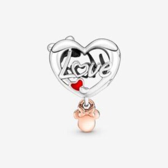 Pandora Minnie Mouse Mom Heart Charm - Picture 2 of 6
